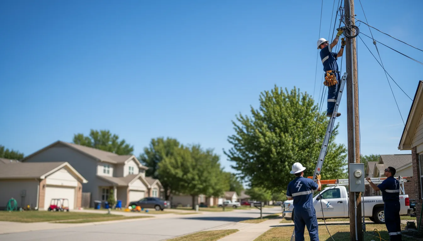 Residential electrician providing installation services in Topmost, KY